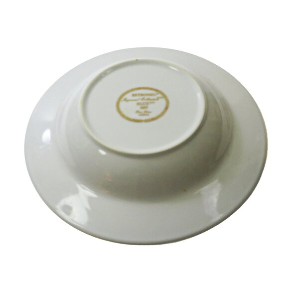 TWO (2) RETRONEU IMPERIAL COLLECTION '95 Blue 22K Gold Band 8.5" Low Bowls - Picture 6 of 7